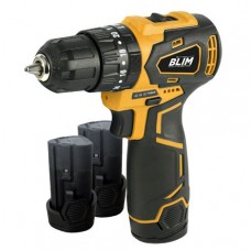 Blim Trapano a percussione a batteria 12V 2Ah - Motore brushless - Coppia massima 35Nm - 2 velocità 0-400/0-1500rpm - Include 2 batterie e valigetta