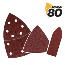 Blim Confezione da 9 Carte Abrasive con Velcro per Levigatrice BL0137 - Grana 80 - 3 Formati