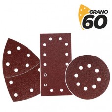 Blim Confezione da 9 Carte Abrasive con Velcro per Levigatrice BL0151 - Grana 60 - 3 Formati