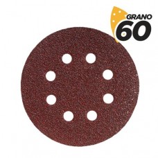 Blim Confezione da 10 Carta Abrasiva con Velcro per Levigatrice BL0136 - 125mm - Grana 60 - Formato Circolare