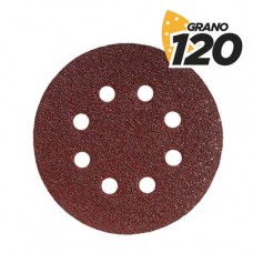 Blim Confezione da 10 Carta Abrasiva con Velcro per Levigatrice BL0136 - 125mm - Grana 120 - Formato Circolare