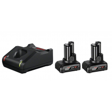 Kit 2x Batterie 12V 6.0Ah + Caricabatteria