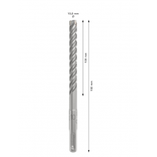 Punta SDS plus-5X 10x100x160 mm