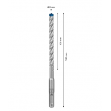 Punta SDS plus-7X  8x100x165 mm
