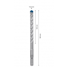 Punta SDS plus-7X 10x100x165 mm