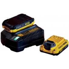 SET 2 BATTERIE 18V 2.0 AH + CARICABATTERIA