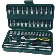 Brüder Mannesmann Set 46 Bussole per chiavi a cricchetto 6,3 mm 2040 (408535)
