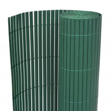 Recinzione da Giardino a Doppio Lato in PVC 90x300 cm Verde (43623)