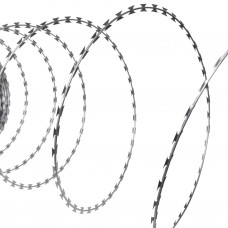 Filo Spinato Concertina NATO con Lame in Acciaio Zincato 300 m (143337)