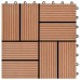 Piastrelle per Decking in WPC 11 pz 30x30cm 1mq Marrone (45029)