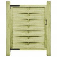 Cancello da Giardino in Legno Impregnato 100x125 cm Verde (45310)