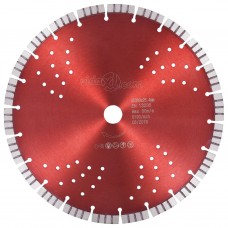 Disco da Taglio Diamantato con Turbo e Fori in Acciaio 300 mm (143233)
