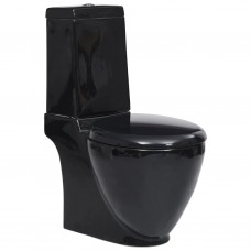 Vaso WC in Ceramica con Scarico Dietro Nero (140298)