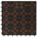 Set piastrelle WPC 30x30cm 11pz per 1,00m² marrone (40825)