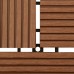 Set 11 Piastrelle in WPC 30 x 30 cm 1 mq marrone (41550)