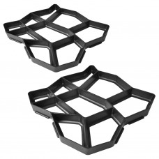 Set 2 pz Stampo pavimentazione giardino 42 x 42 x 4 cm (41370)