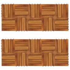 Listelli Pavimentazione Design Verticale 30x30cm Acacia 20 pz (271790)