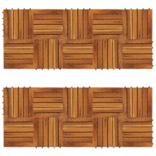 Listelli Pavimentazione Design Verticale 30x30cm Acacia 20 pz (271790)