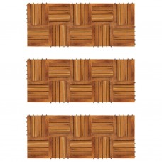 Listelli Pavimentazione Acacia Design Verticale 30x30cm 30 pz (271791)