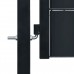 Cancello per Recinzione in PVC e Acciaio 100x124 cm Antracite (145234)