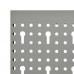 Pannelli per Utensili a Parete 3 pz 40x58 cm Acciaio (145349)