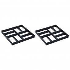 Stampi per Pavimenti 2 pz 40x40x4 cm Plastica (48610)