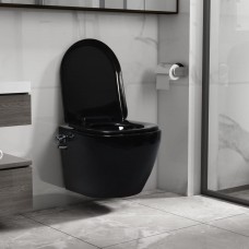 Toilette senza Bordo Sospesa con Funzione Bidet Ceramica Nera (145782)