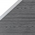 Pannelli Recinzione WPC 3 Quadrati 1 Inclinato 619x186 cm Grigi (3053235)