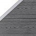 Pannelli Recinzione WPC 4 Quadrati 1 Inclinato 792x186 cm Grigi (3053236)