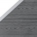 Pannelli Recinzione WPC 8 Quadrati 1 Inclinato 1484x186cm Grigi (3053240)