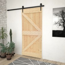 Porta 90x210 cm in Legno Massello di Pino (289108)