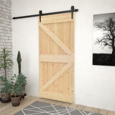 Porta 100x210 cm in Legno Massello di Pino (289109)