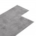 Listoni Pavimento PVC 5,02 m² 2 mm Autoadesivi Marrone Cemento (146559)