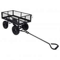 Carrello a Mano da Giardino Nero 250 kg (92580)
