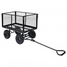 Carrello a Mano da Giardino Nero 350 kg (92582)