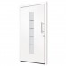 Porta d'Ingresso in Alluminio e PVC Bianco 100x210 cm (3056807)