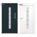 Porta d'Ingresso in Alluminio e PVC Antracite 100x200 cm (3056812)
