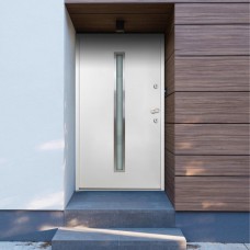 Porta Ingresso in Alluminio Bianca 110x207,5 cm (3059685)