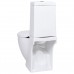 Vaso WC in Ceramica da Bagno Rotondo Base con Scarico Bianco (3059888)