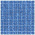 Piastrelle Mosaico 11 pz Blu 30x30 cm in Vetro (327307)