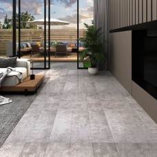 Listoni Autoadesivi in PVC 5,21 m² 2 mm Grigio Terra (330194)